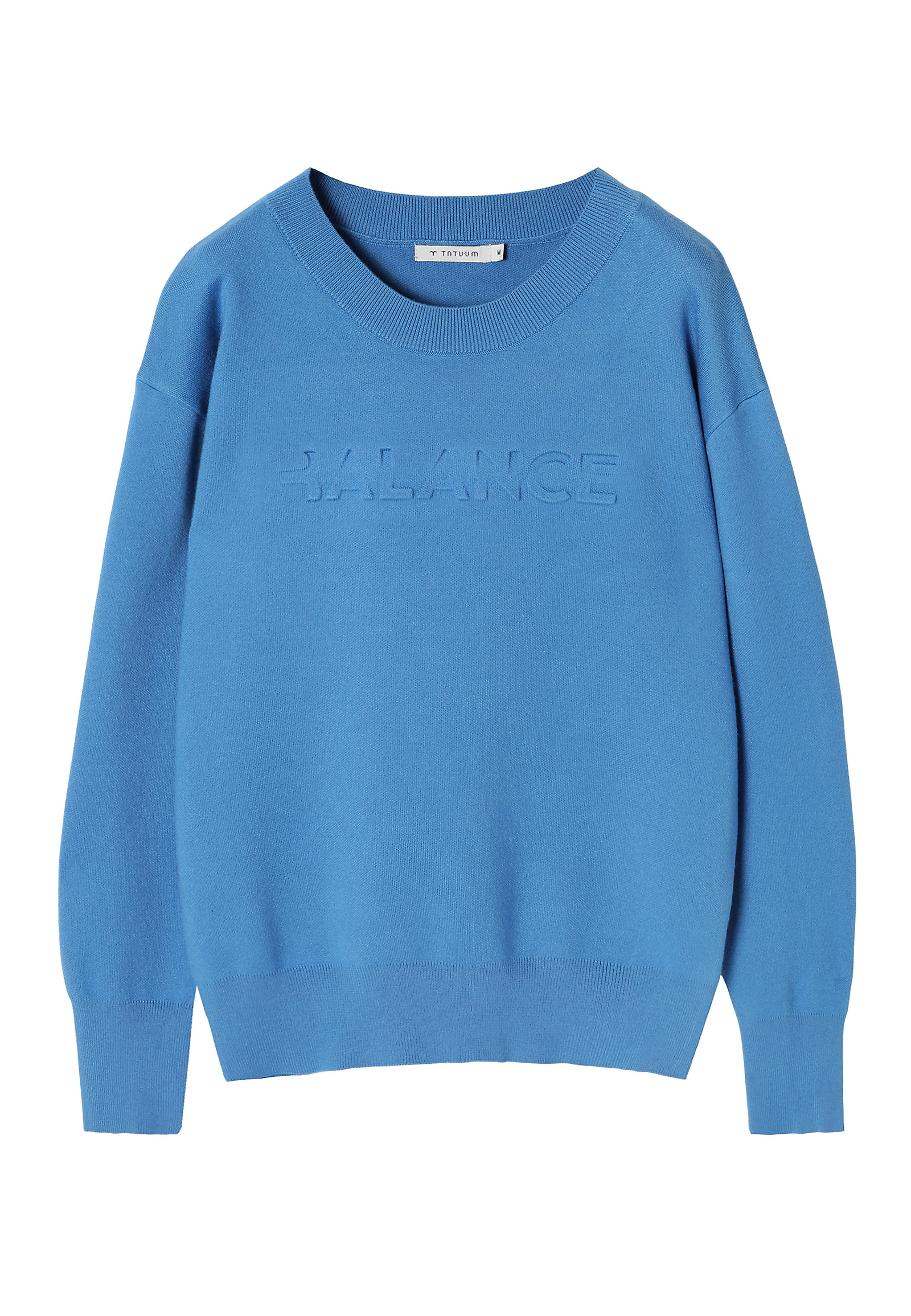 LADIES' SWEATER WITH A ROUND NECKLINE - BALAMI 1 LADIES' SWEATER WITH A ROUND NECKLINE - BALAMI 1 BLUE 101310