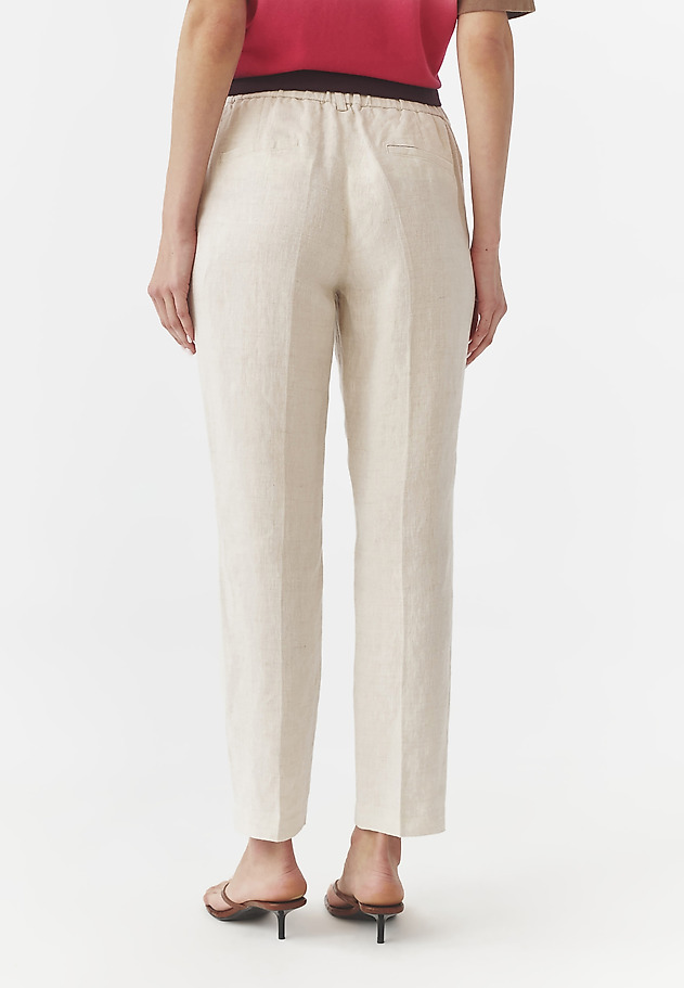 LADIES’ LINEN CIGARILLOS - MILO LADIES’ LINEN CIGARILLOS - MILO BEŻOWY 4