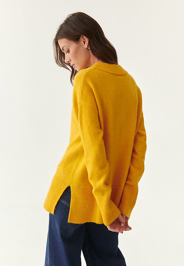 LADIES’ LOOSE SWEATER KASZMANI LADIES’ LOOSE SWEATER KASZMANI ŻÓŁTY 4