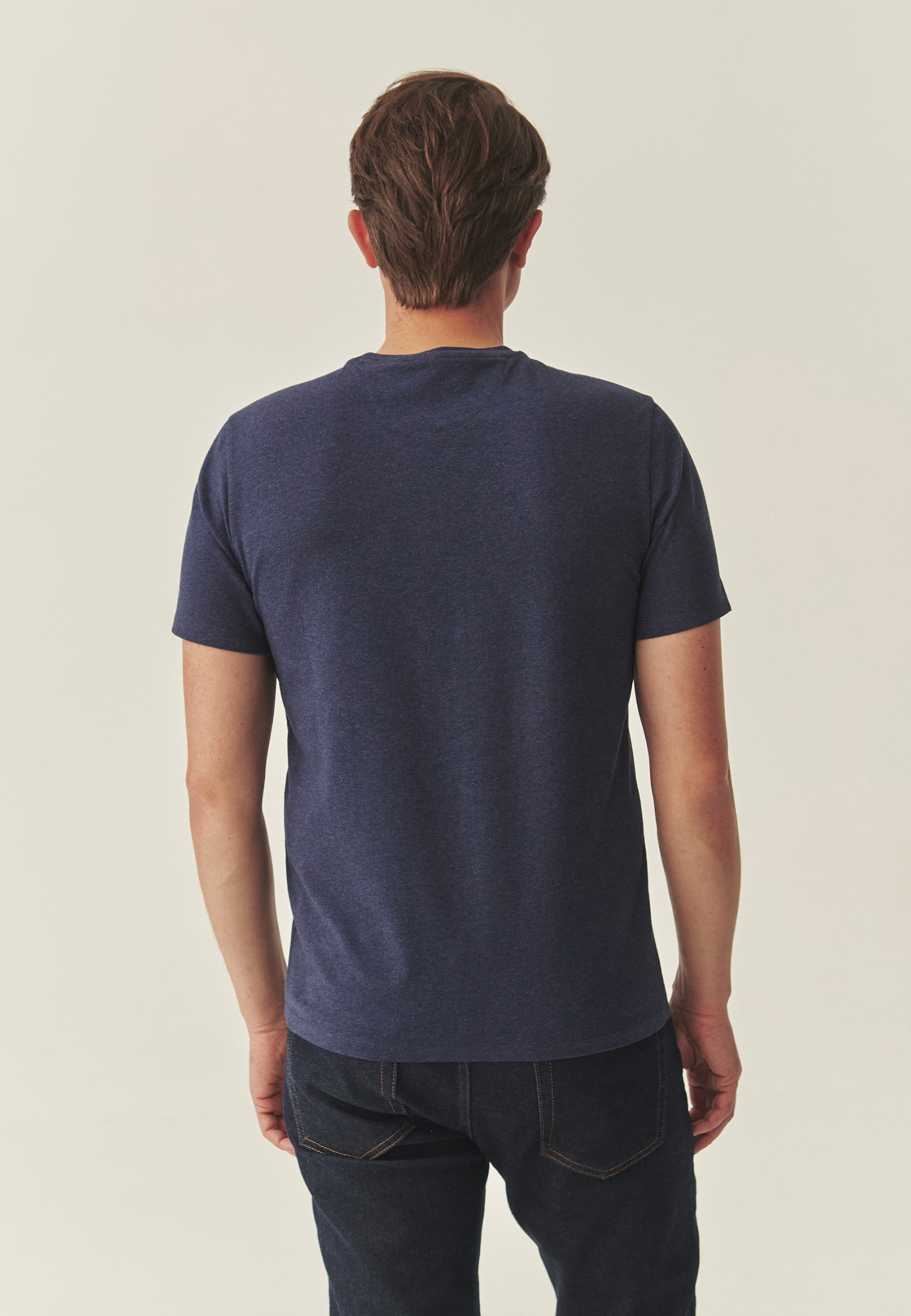 KLASYCZNY T-SHIRT Z BAJKOWYM WZOREM - FRANKO GRANATOWY 2