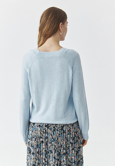 OVERSIZOWY SWETER — SABA NIEBIESKI 2