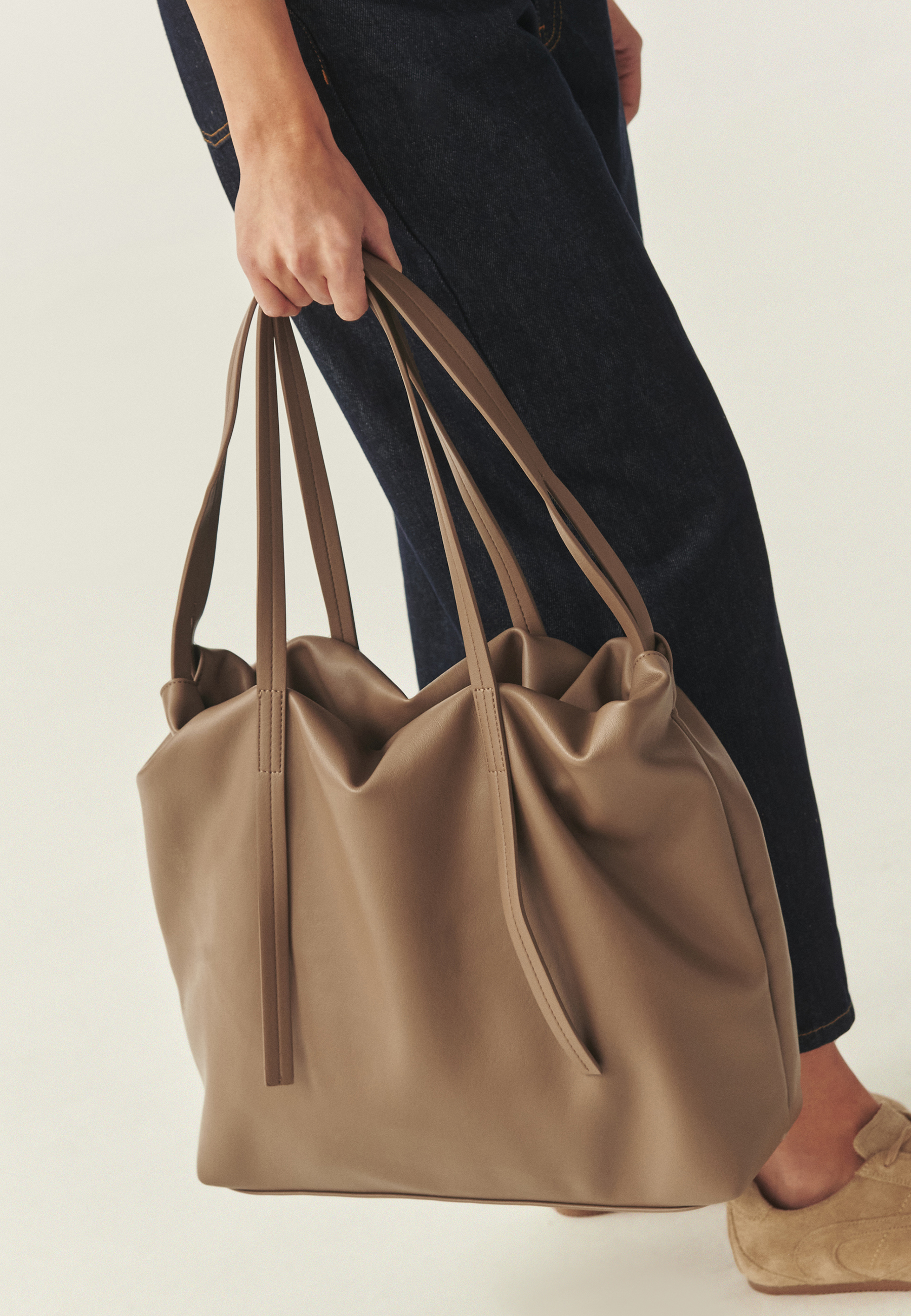 WOMEN'S SHOPPER BAG - MALUNA BEIGE 2