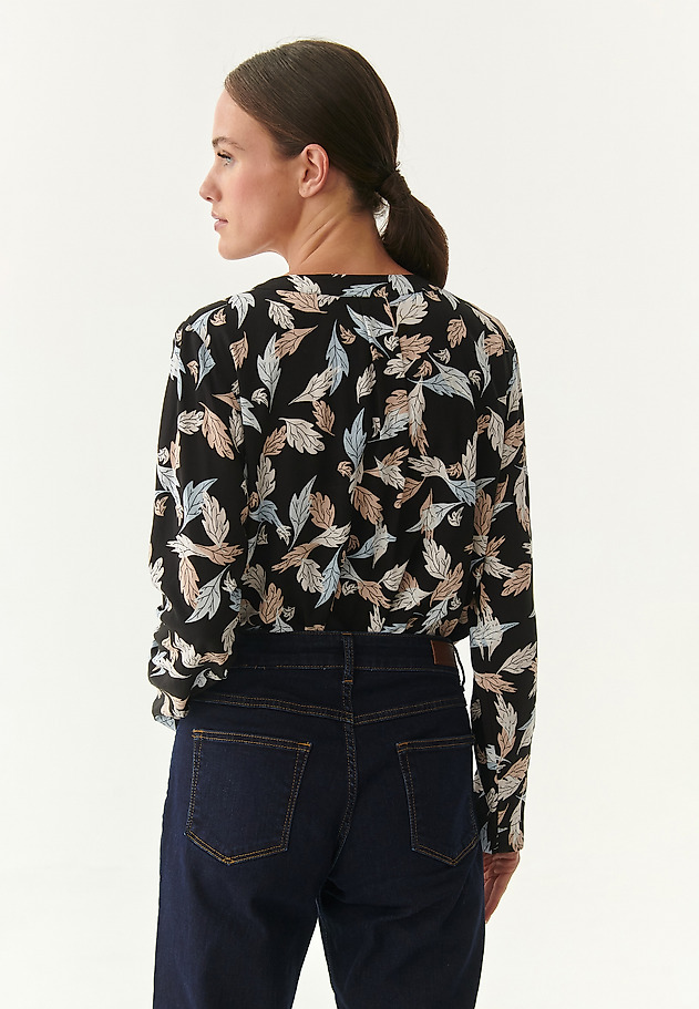 LADIES' BLOUSE WITH PLANT-INSPIRED MOTIF KARIWA 1 LADIES' BLOUSE WITH PLANT-INSPIRED MOTIF KARIWA 1 MULTICOLOR 2