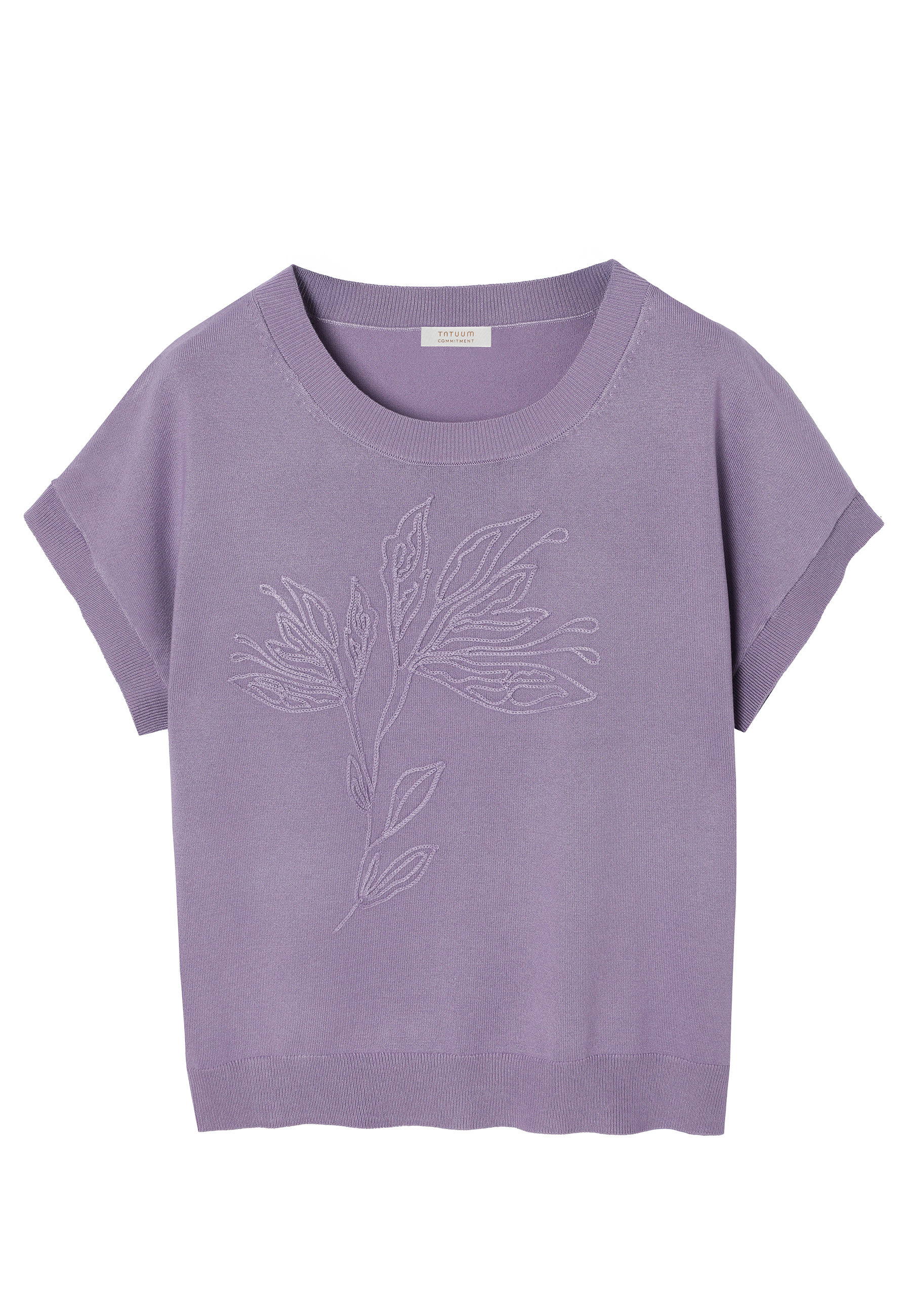 BLUZĂ DIN TRICOT, CU VISCOZĂ LENZING™ ECOVERO™ - SUFIF VIOLETĂ 2