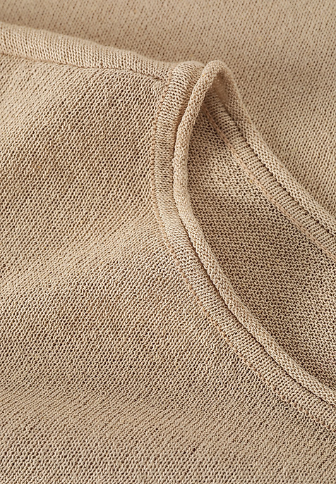 LOOSE-FITTING LINEN JUMPER - ASHA BEIGE 2