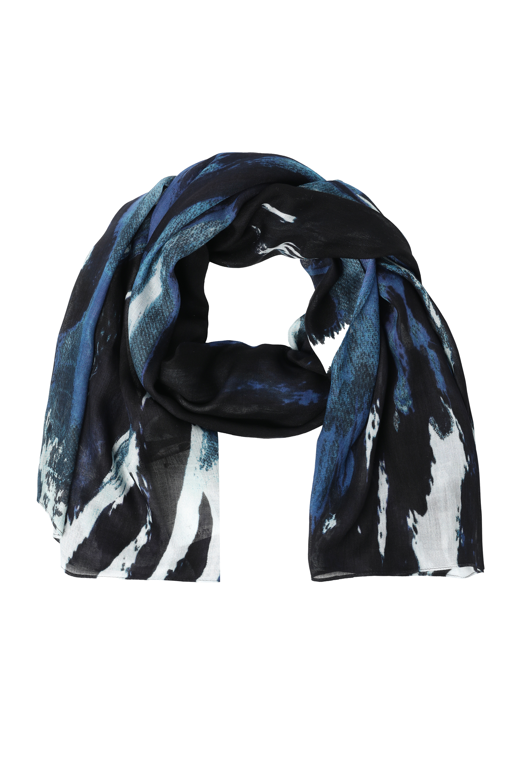 CHUSTA Z WISKOZY LENZING™ ECOVERO™ - ZAREE GRANATOWY 2