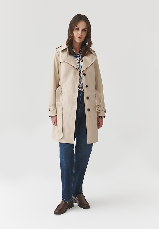 CLASSIC COAT WITH BELT — MEGANA CLASSIC COAT WITH BELT — MEGANA BEŻOWY 2