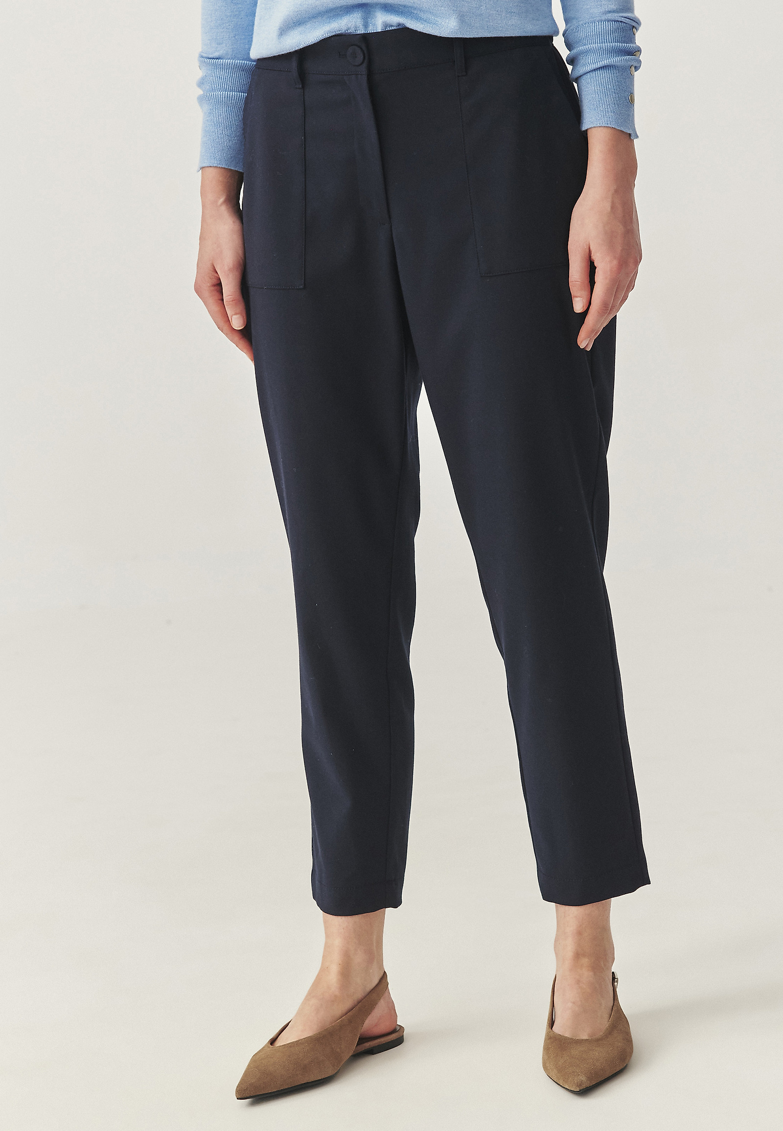 PANTALONI CASUAL CU BUZUNARE PATCH - DABARINO PANTALONI CASUAL CU BUZUNARE PATCH - DABARINO BLEUMARIN 114891