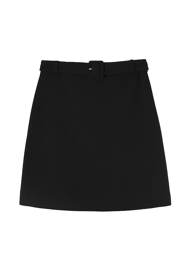 FUSTĂ CU CUREA, MINI ȚESUTĂ NINI FUSTĂ CU CUREA, MINI ȚESUTĂ NINI NEGRU 4