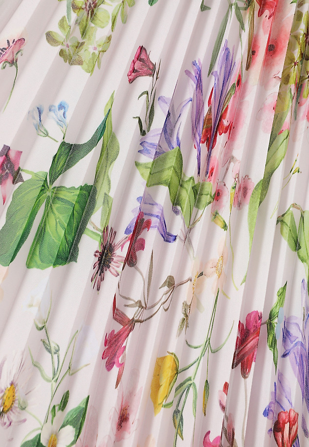 FUSTĂ MIDI PLISATĂ CU MOTIVE FLORALE - MIRAMA FUSTĂ MIDI PLISATĂ CU MOTIVE FLORALE - MIRAMA MULTICOLOR 6