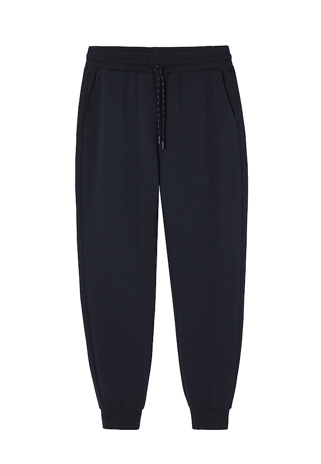 LADIES' KNITTED TROUSERS WITH RIBBED WAISTBAND - SENTI 1 LADIES' KNITTED TROUSERS WITH RIBBED WAISTBAND - SENTI 1 GRANATOWY 6