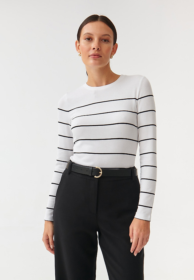 DAMSKA ČRTASTA BLUZA BORSI DAMSKA ČRTASTA BLUZA BORSI VEČBARVNA 3