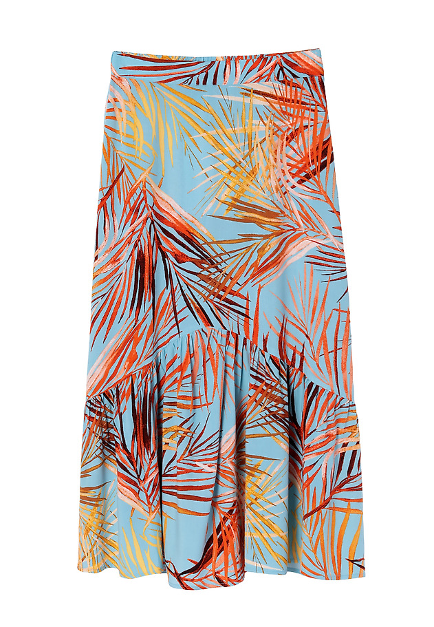 PRINTED SKIRT WITH WIDE RUFFLE BOLENA PRINTED SKIRT WITH WIDE RUFFLE BOLENA MULTIKOLOR 5