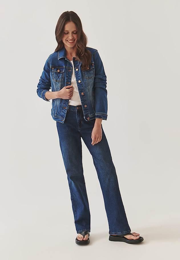 MODERN LADIES’ DENIM JACKET - BESKA MODERN LADIES’ DENIM JACKET - BESKA NIEBIESKI 2