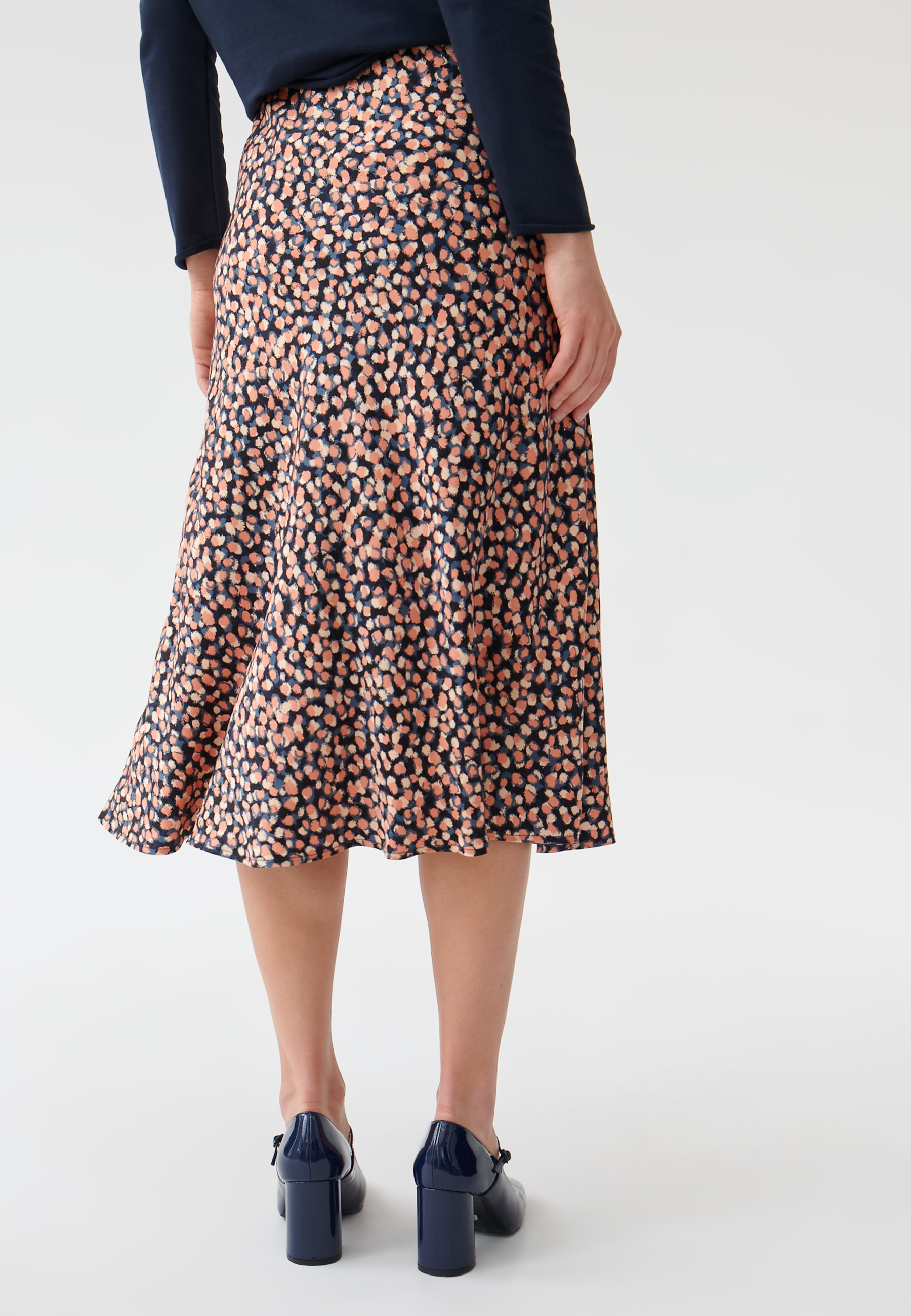 WZORZYSTA SPÓDNICA TKANINOWA SATINI 2