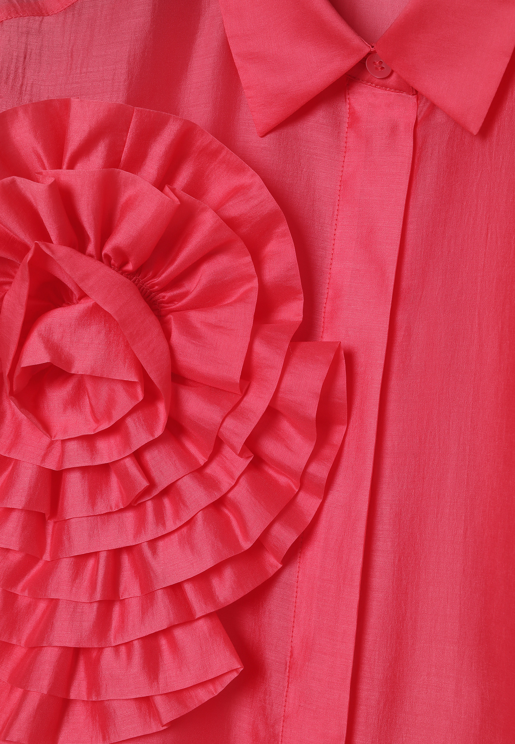 POLOPRŮHLEDNÁ KOŠILE S LYOCELLEM LENZING™ – CLARE ČERVENÁ 2