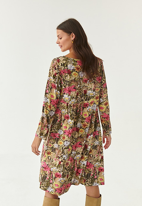 ROCHIE SCURTĂ CU MOTIV FLORAL MIRI MULTICOLOR 2