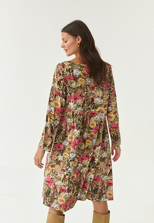 ROCHIE SCURTĂ CU MOTIV FLORAL MIRI ROCHIE SCURTĂ CU MOTIV FLORAL MIRI MULTICOLOR 2