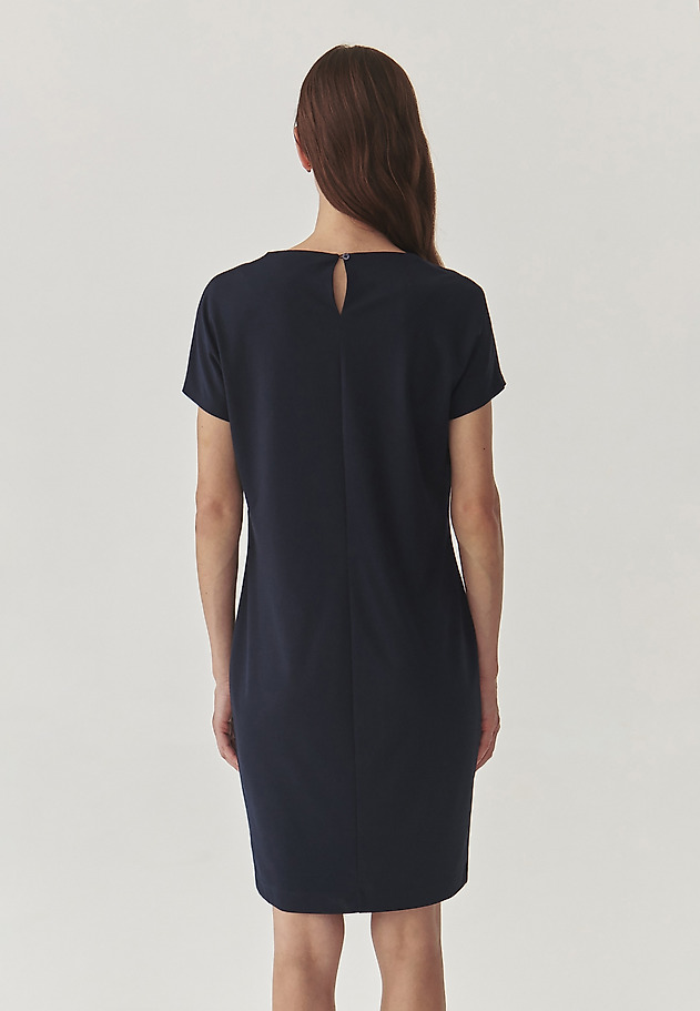 LADIES’ KNIT DRESS WITH WATER NECKLINE - ZORIMAX LADIES’ KNIT DRESS WITH WATER NECKLINE - ZORIMAX NAVY BLUE 3