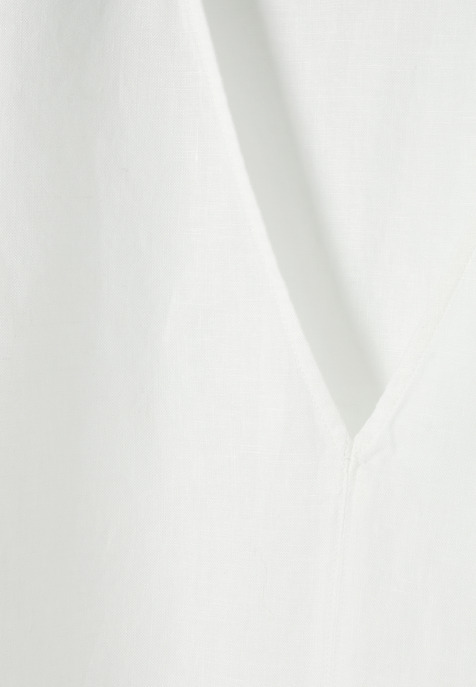 SLEEVELESS LINEN BLOUSE - LUIZA ECRU 2
