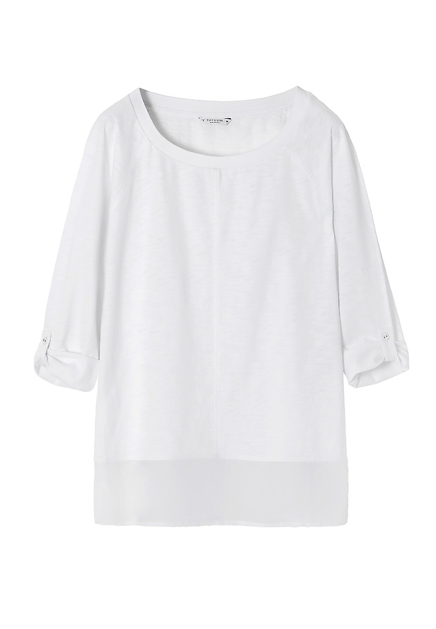 BLUZĂ DE DAMĂ DIN MATERIAL TEXTIL ȘI TRICOTAT AZA BLUZĂ DE DAMĂ DIN MATERIAL TEXTIL ȘI TRICOTAT AZA ALB 8
