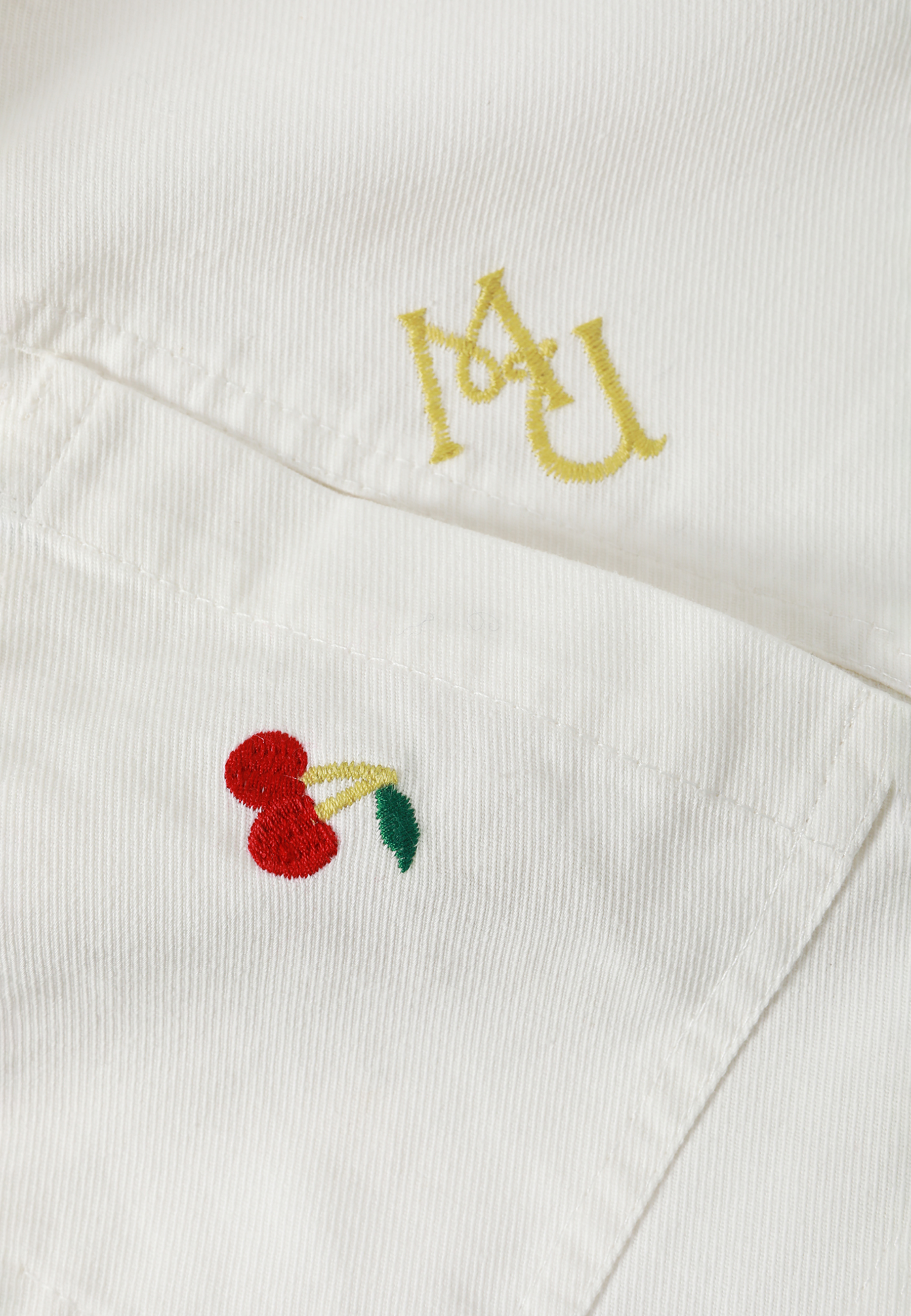 TKANINOWA KOSZULA DAMSKA Z WYSZYWANYM AUTORSKIM WZOREM — MISIA ECRU 2