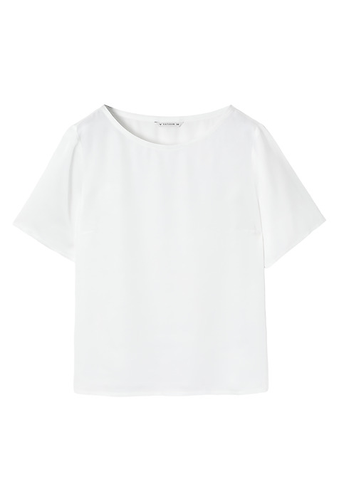 LADIES’ SHORT-SLEEVED BLOUSE - MEKJA 1 ECRU 2