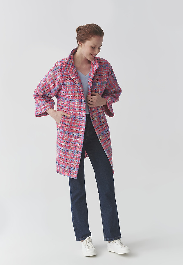 COLOURFUL OVERSIZE COAT - MORWI COLOURFUL OVERSIZE COAT - MORWI MULTIKOLOR 4