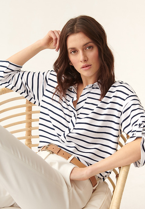 LADIES' STRIPED BLOUSE  BALEA MULTICOLOR 2