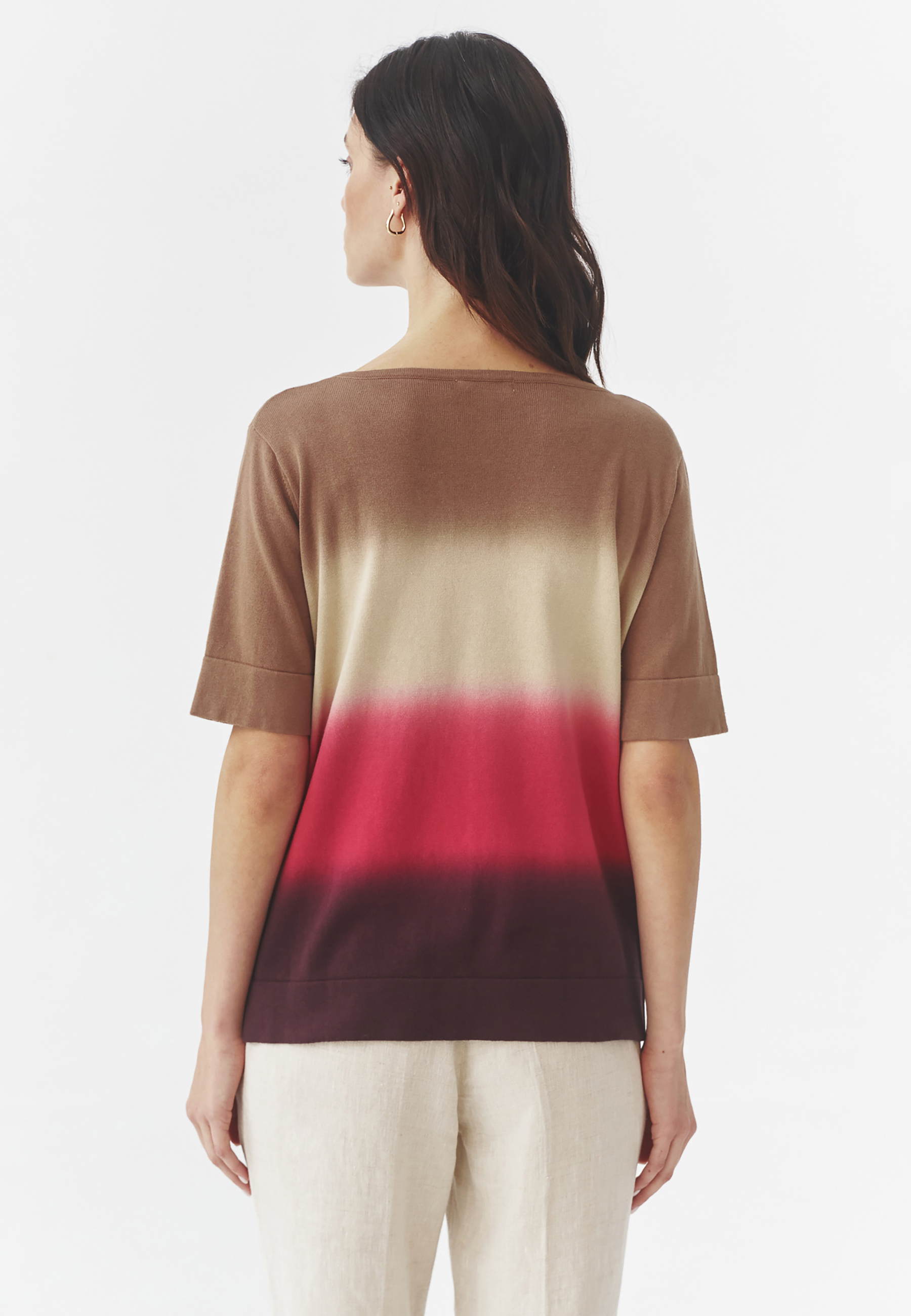 DÁMSKÁ BAVLNĚNÁ HALENKA S PŘECHODOVÝM POTISKEM - ANKARA