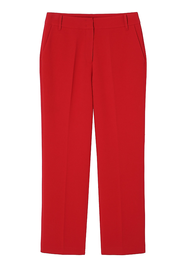 SUIT TROUSERS WITH STRAIGHT LEG — LANKA 1 SUIT TROUSERS WITH STRAIGHT LEG — LANKA 1 CZERWONY 7