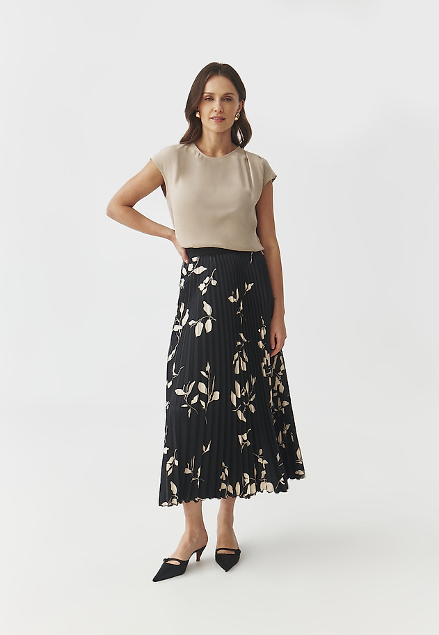 PLEATED SKIRT WITH FLORAL PATTERN — MIRAMA 3 PLEATED SKIRT WITH FLORAL PATTERN — MIRAMA 3 MULTIKOLOR 1