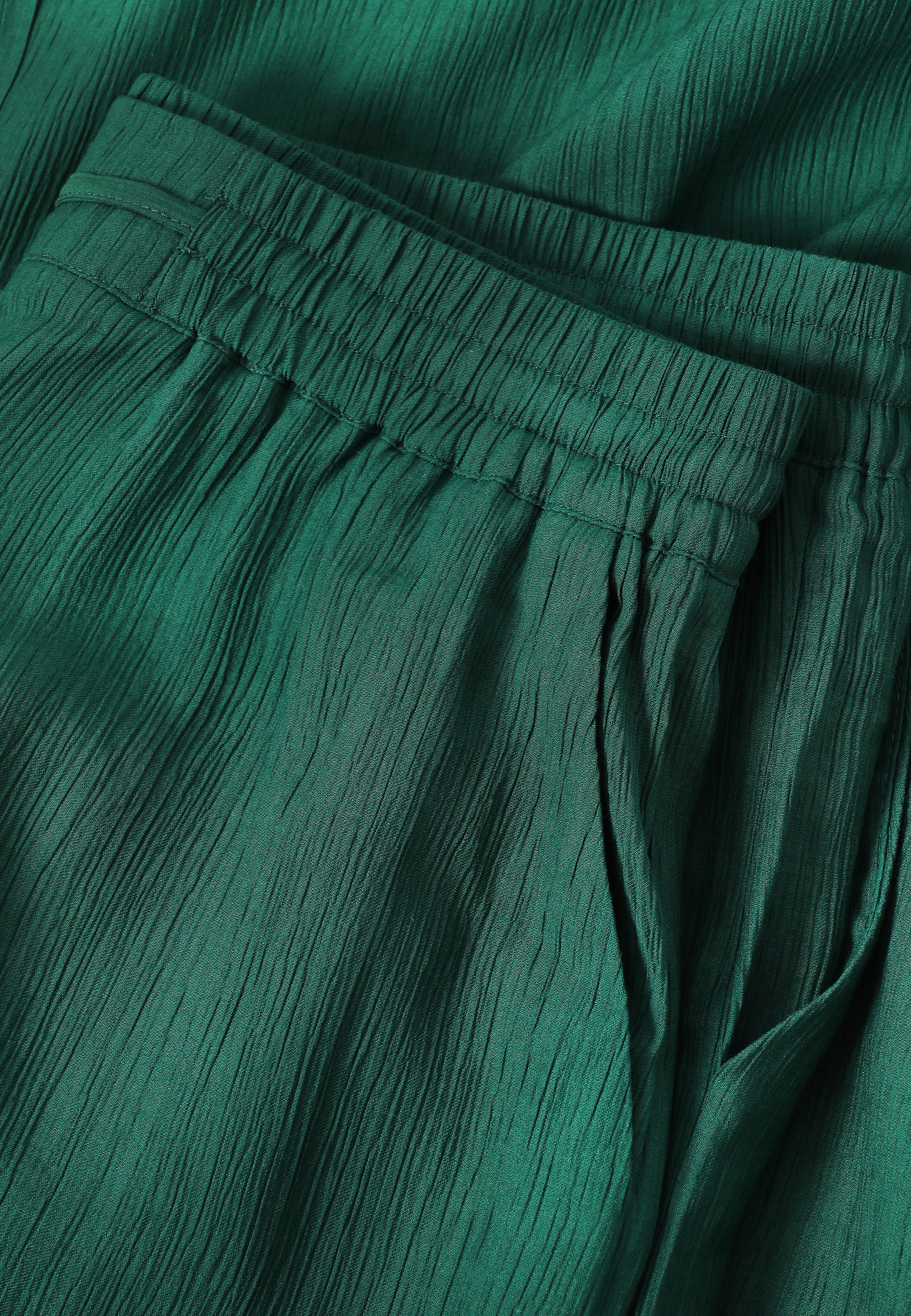 PANTALONI CREPONAȚI DIN VISCOZĂ LENZING™ ECOVERO™ - MINTONA