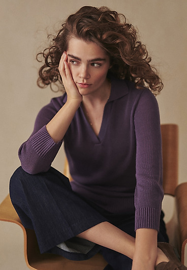 SWETER Z DOMIESZKĄ LNU - IVA SWETER Z DOMIESZKĄ LNU - IVA