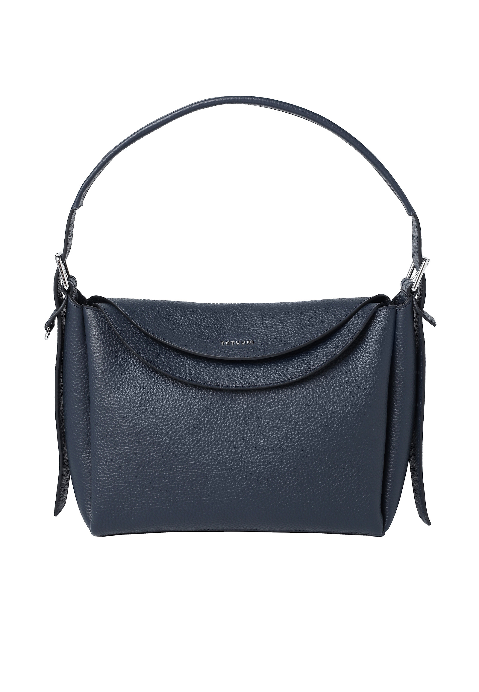 CLASSIC SHOULDER BAG IN GENUINE LEATHER - DELORA CLASSIC SHOULDER BAG IN GENUINE LEATHER - DELORA NAVY BLUE 113333