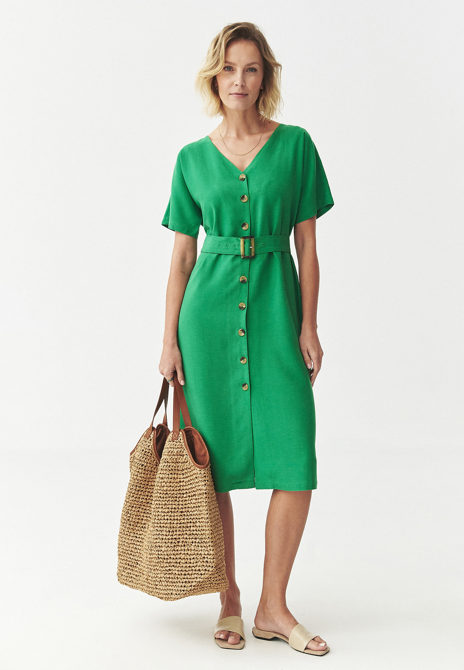 LADIES' BRAIDED BAG - BESSIE LADIES' BRAIDED BAG - BESSIE BEIGE 109709