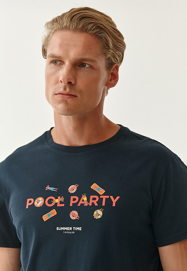 MEN'S COTTON T-SHIRT MIKIN 20 MEN'S COTTON T-SHIRT MIKIN 20 NAVY BLUE 3