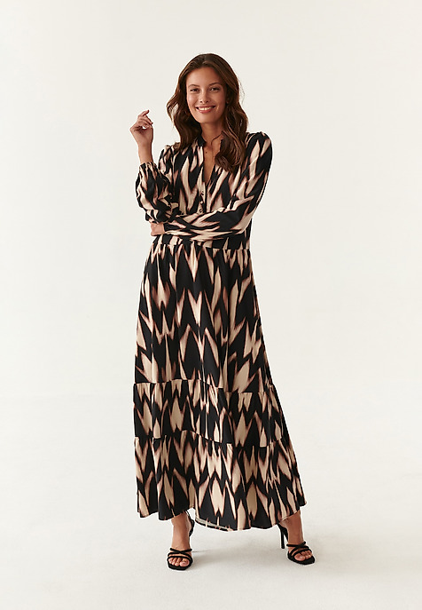 MAXI FRILLED DRESS SOFI MULTICOLOR 2