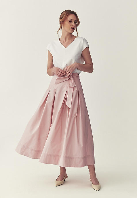 TKANINOWA SPÓDNICA MIDI - TAFTANI 3 TKANINOWA SPÓDNICA MIDI - TAFTANI 3