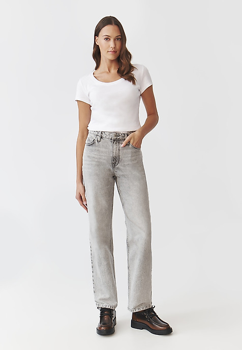 TRICOU UNIVERSAL DE DAMĂ, DIN BUMBAC - ANTONINA 1 ALB 2