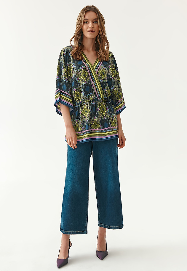 LADIES' WRAP TUNIC BLOUSE MONKONA LADIES' WRAP TUNIC BLOUSE MONKONA MULTIKOLOR 4
