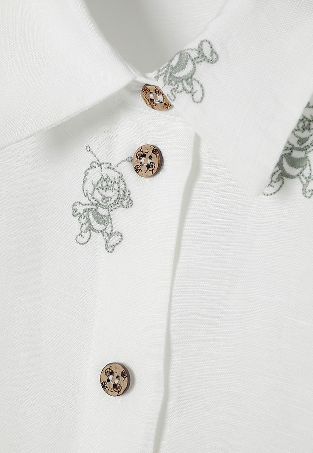 LINEN AND VISCOSE SHIRT - MAYANKA LINEN AND VISCOSE SHIRT - MAYANKA WHITE 8