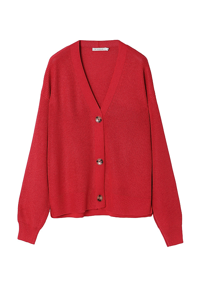 CARDIGAN DIN VÂSCOZĂ RĂCOROASĂ KAMIKO CARDIGAN DIN VÂSCOZĂ RĂCOROASĂ KAMIKO ROȘU 7