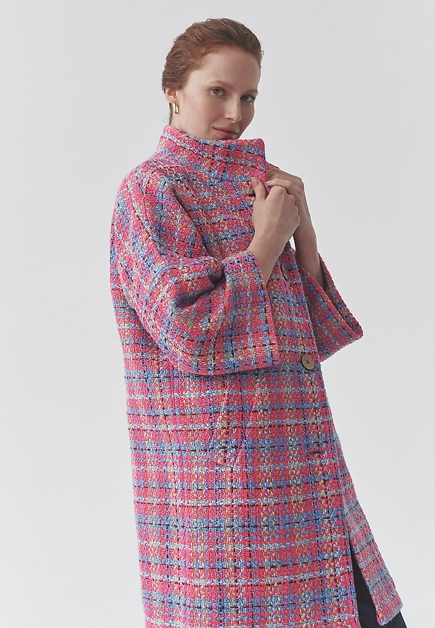 COLOURFUL OVERSIZE COAT - MORWI COLOURFUL OVERSIZE COAT - MORWI MULTIKOLOR 1