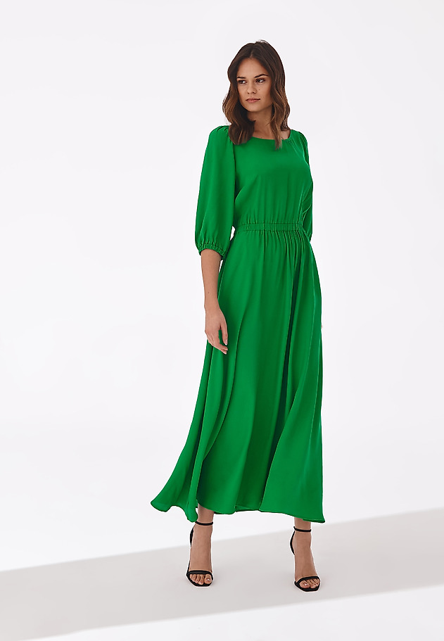VISCOSE DRESS RIS VISCOSE DRESS RIS GREEN 1