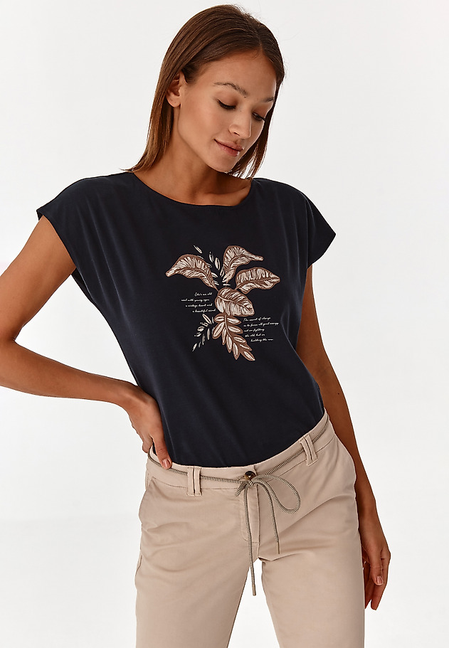 LADIES' T-SHIRT AMANDA 1 LADIES' T-SHIRT AMANDA 1 GRANATOWY 4