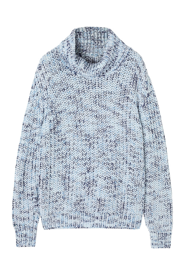 LADIES' TURTLENECK JUMPER WITH MELANGE PATTERN — SPINOLO LADIES' TURTLENECK JUMPER WITH MELANGE PATTERN — SPINOLO MULTIKOLOR 6