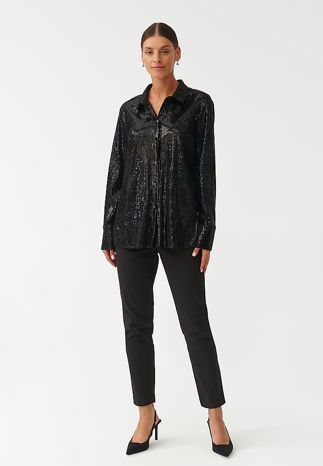 LADIES’ SEQUINED SHIRT SAWANA LADIES’ SEQUINED SHIRT SAWANA CZARNY 2