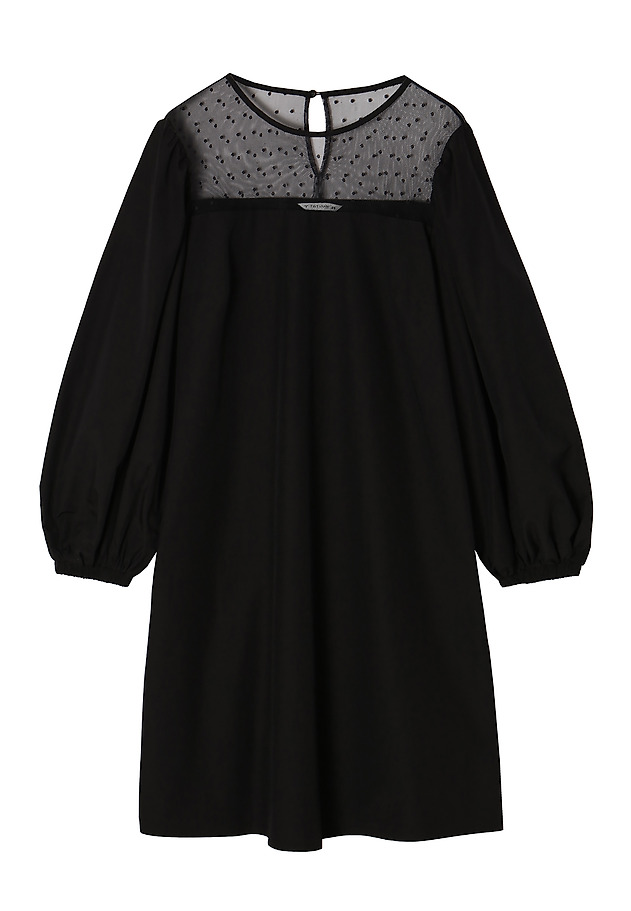 DRESS WITH BALLOON SLEEVES SAMARITO DRESS WITH BALLOON SLEEVES SAMARITO CZARNY 6