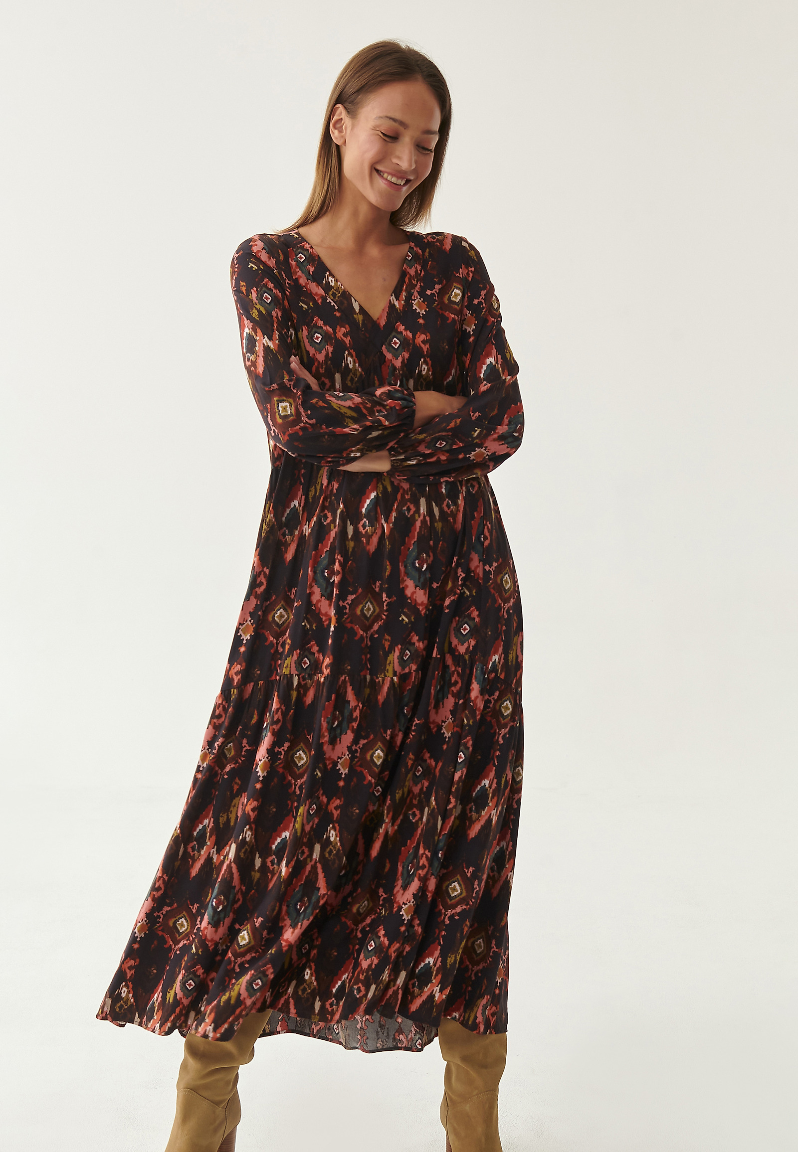 ROCHIE MAXI DE DAMĂ EMIKO 1 ROCHIE MAXI DE DAMĂ EMIKO 1 MULTICOLOR 82466